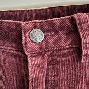Patagonia Organic Cotton Corduroy Pants for Women Size 30 Burgundy